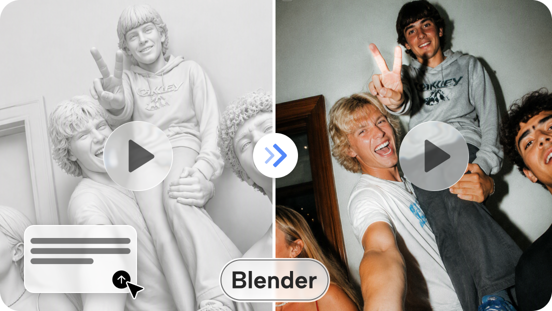 Convierte el código generado en modelos con Blender