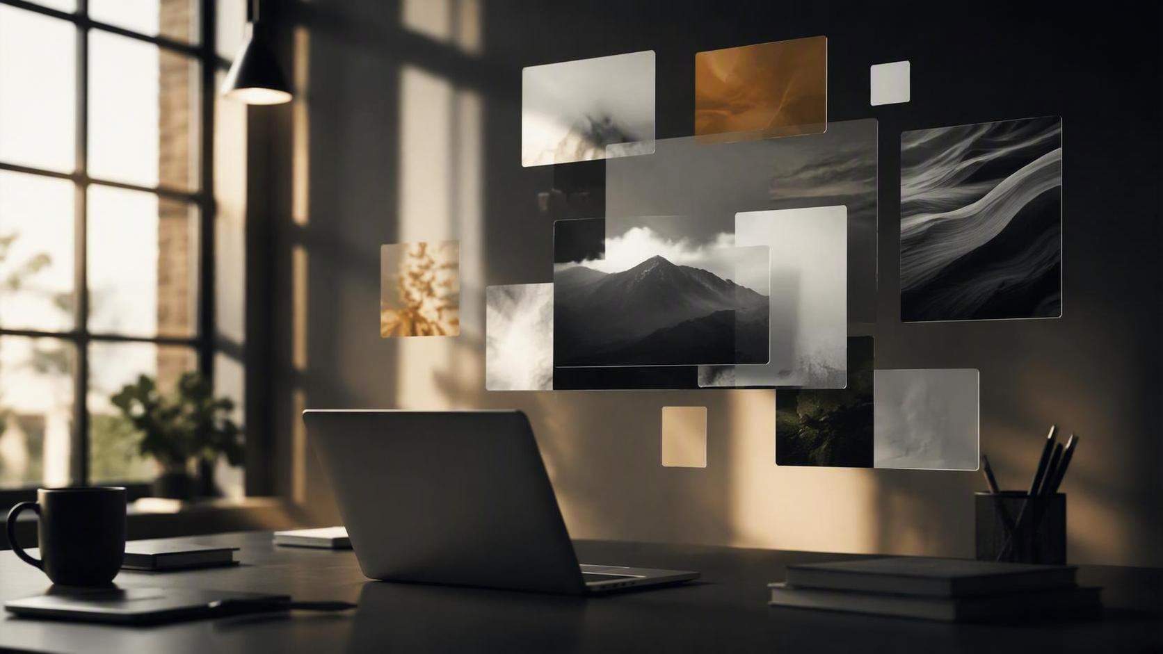 16: 9 filmische Original-Präsentationsvorlage visuell für Dreamina, Szene 3.