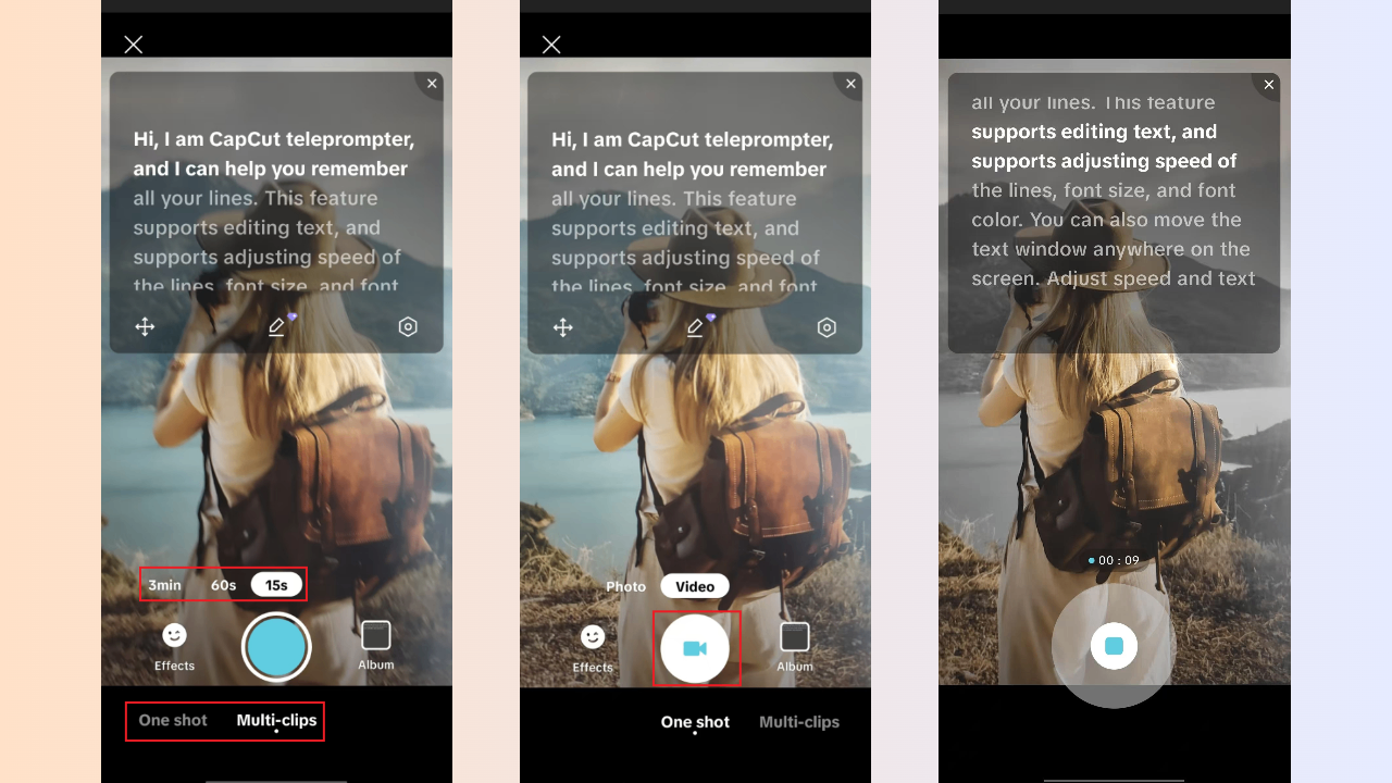Record video, edit and export
