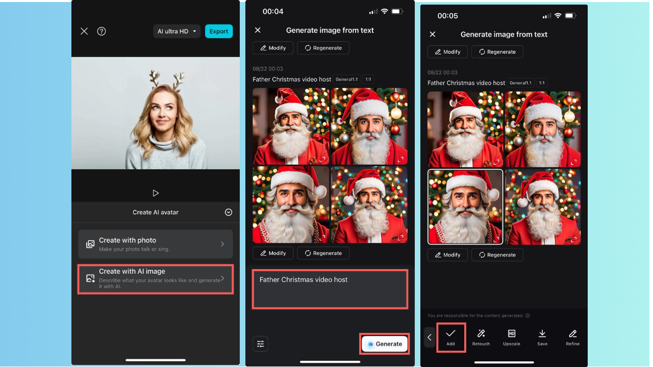 Create with AI image