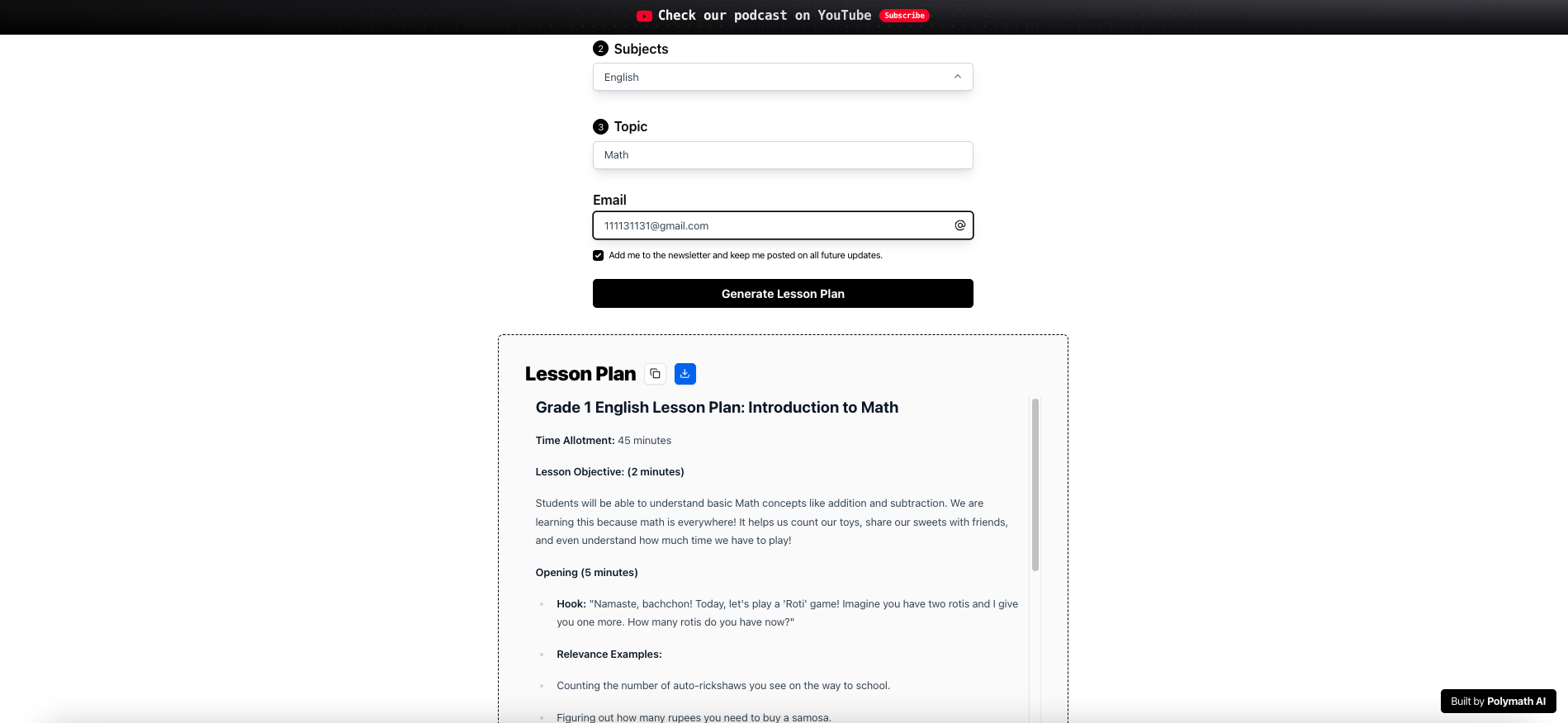 lesson plan maker free