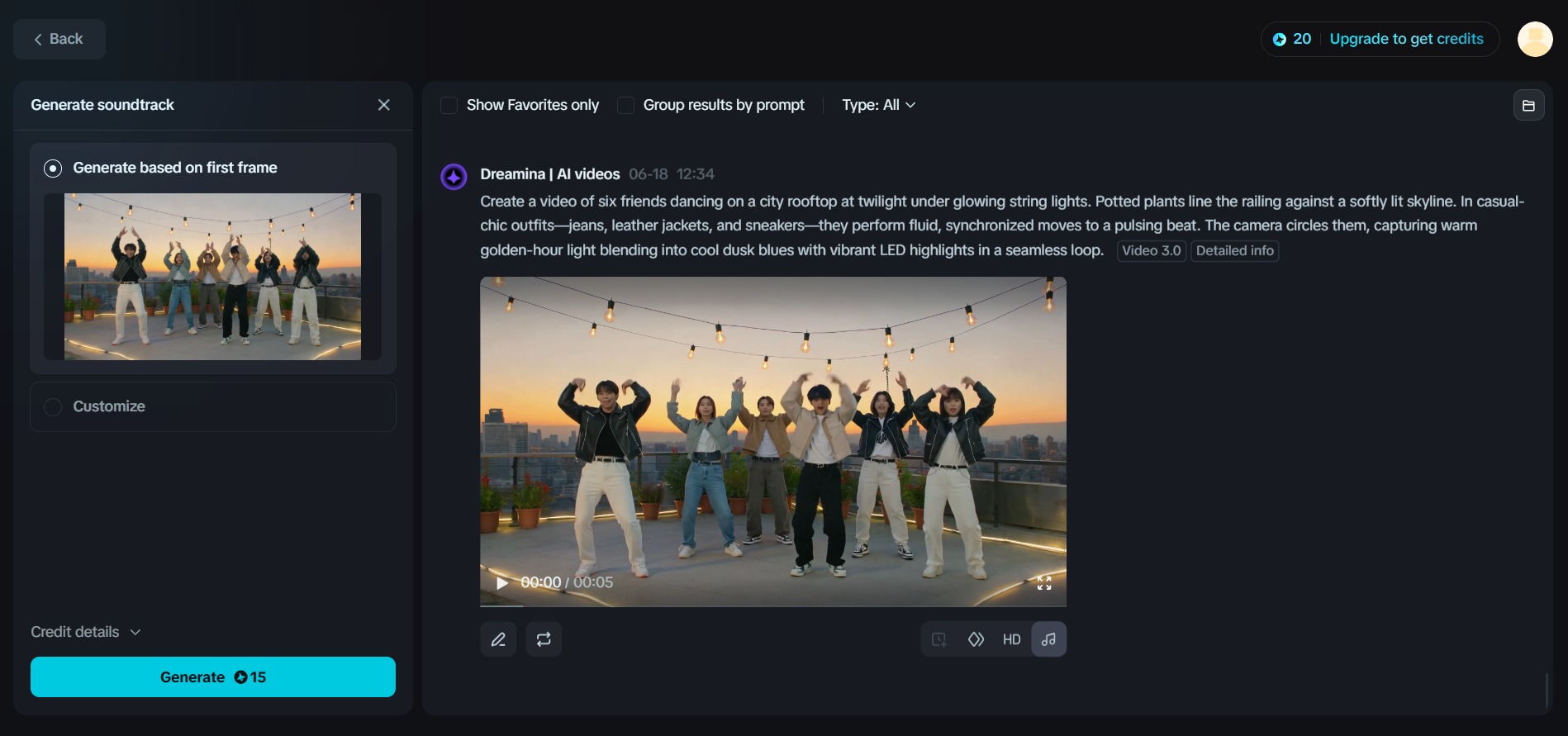 Soundtrack generieren