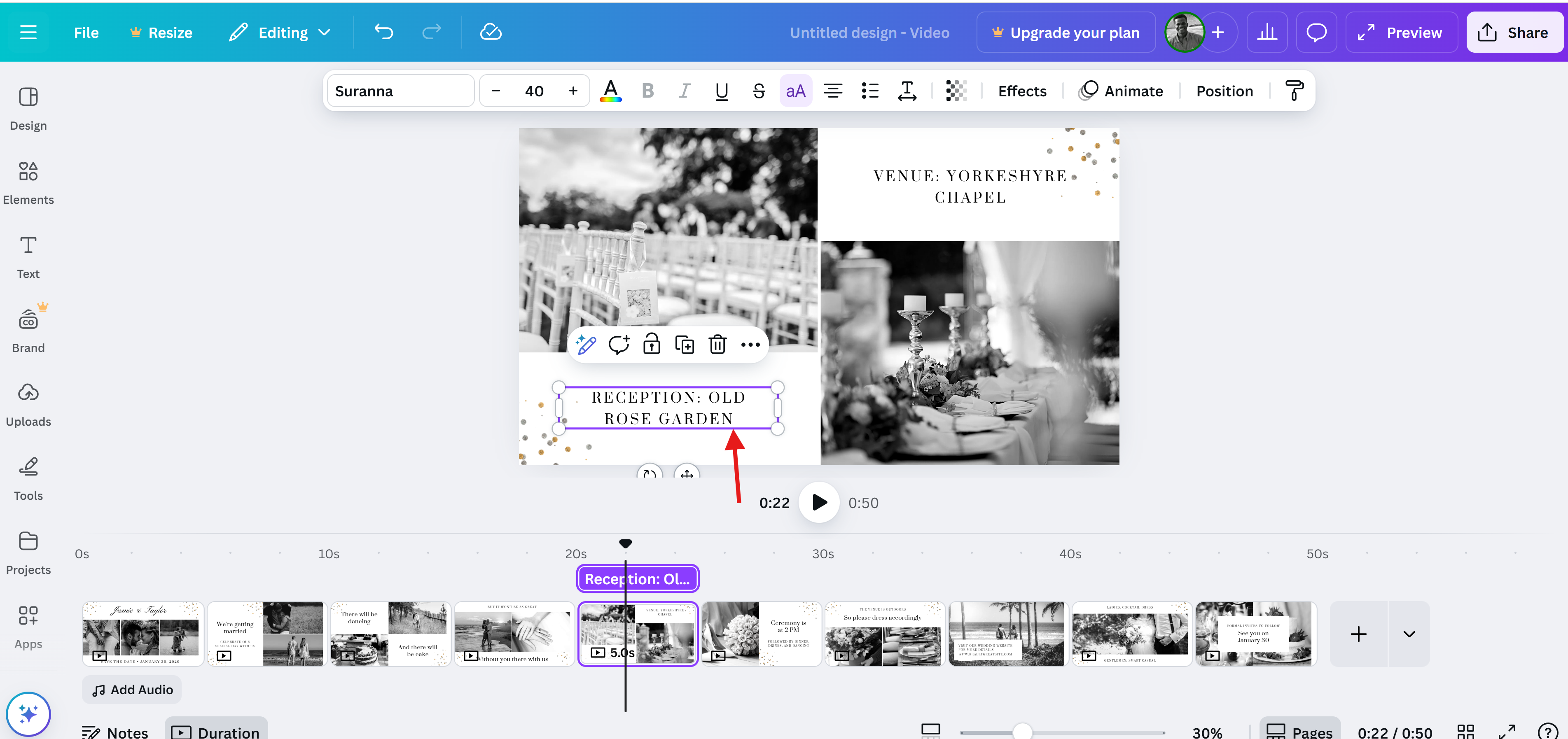 How to create video invitation on canva