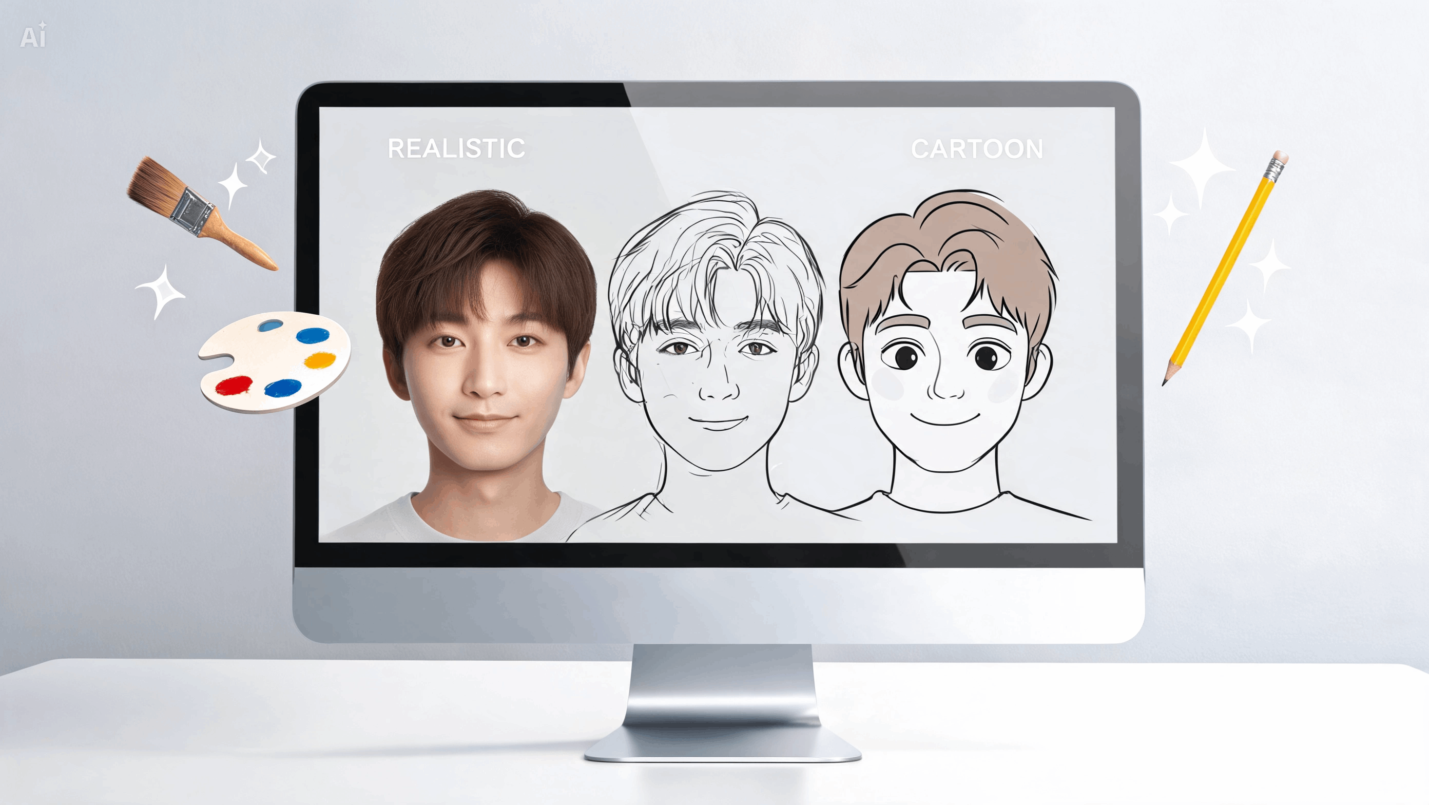Turn portraits into cartoon art