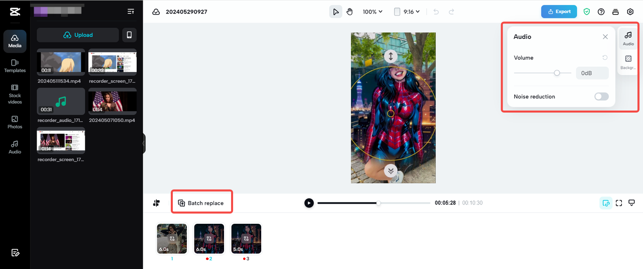 Halimbawa ng hakbang sa web ng CapCut AI Design