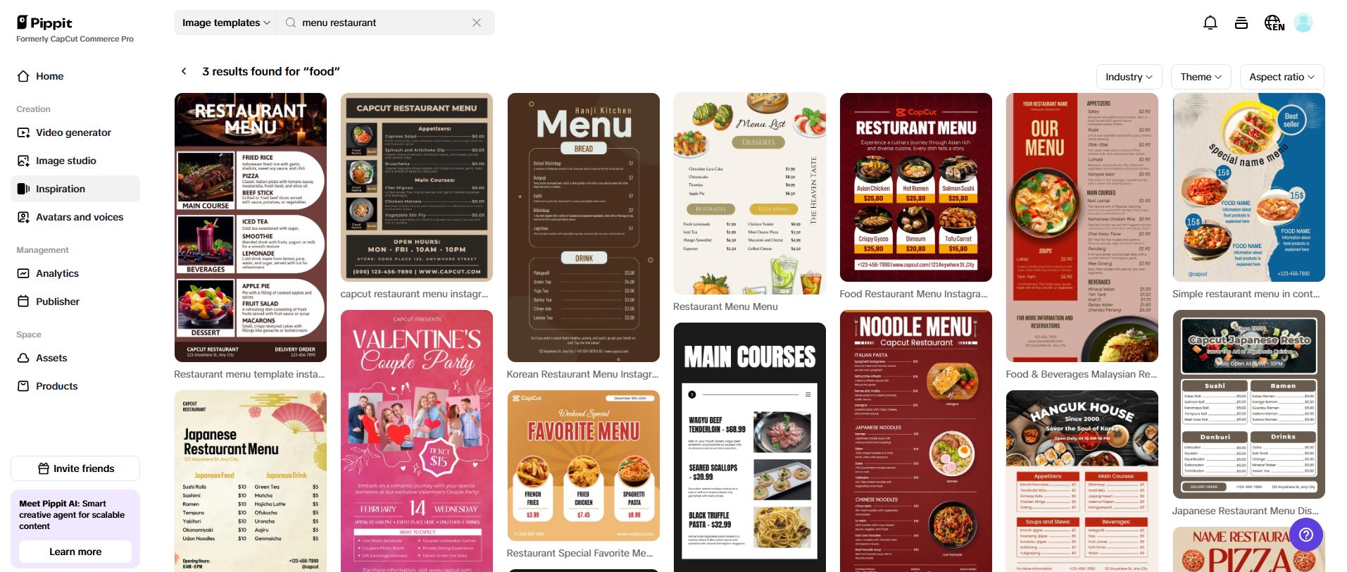 Customizable video & image templates
