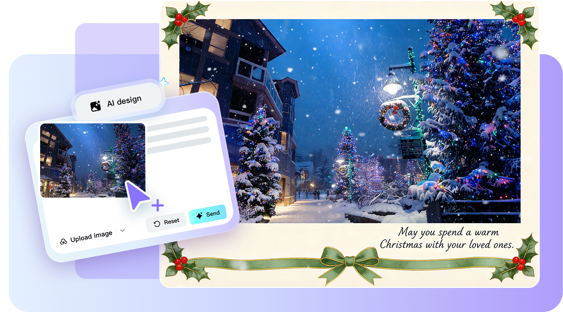 Create unique Christmas art instantly