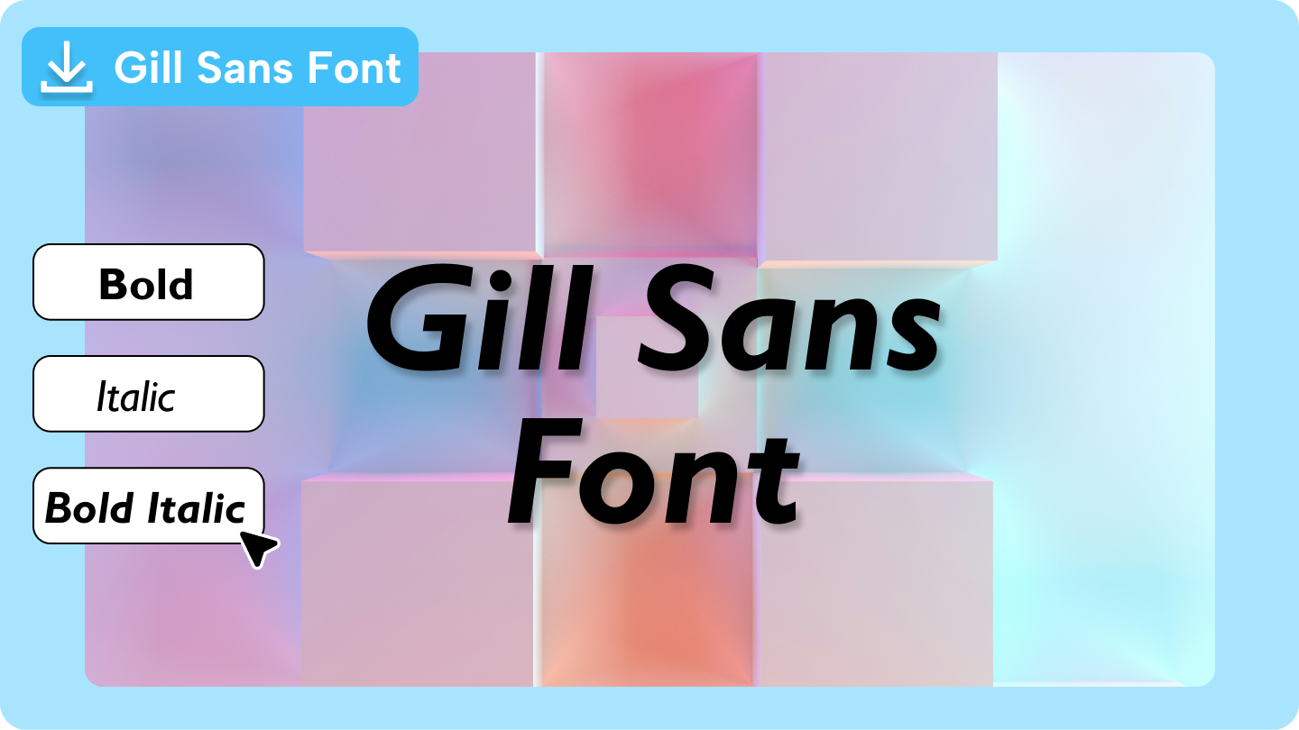 gill sans teckensnitt