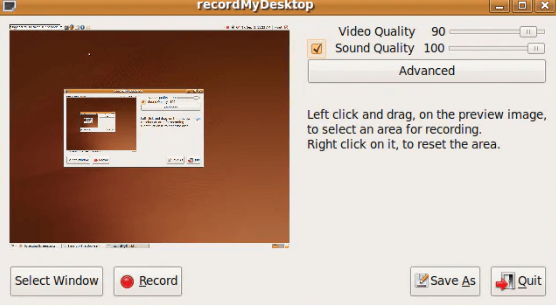RecordMyLaptop - Ubuntu screen recorder