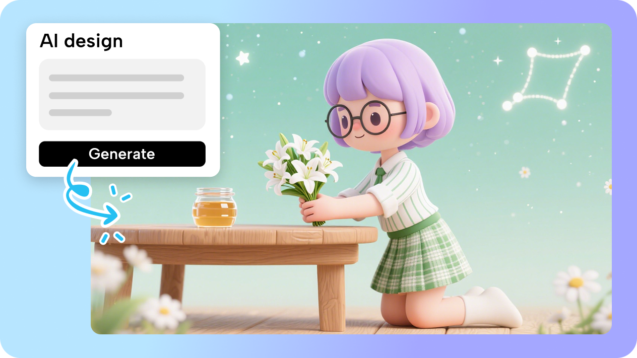 AI design for zodiac sign wallpaper