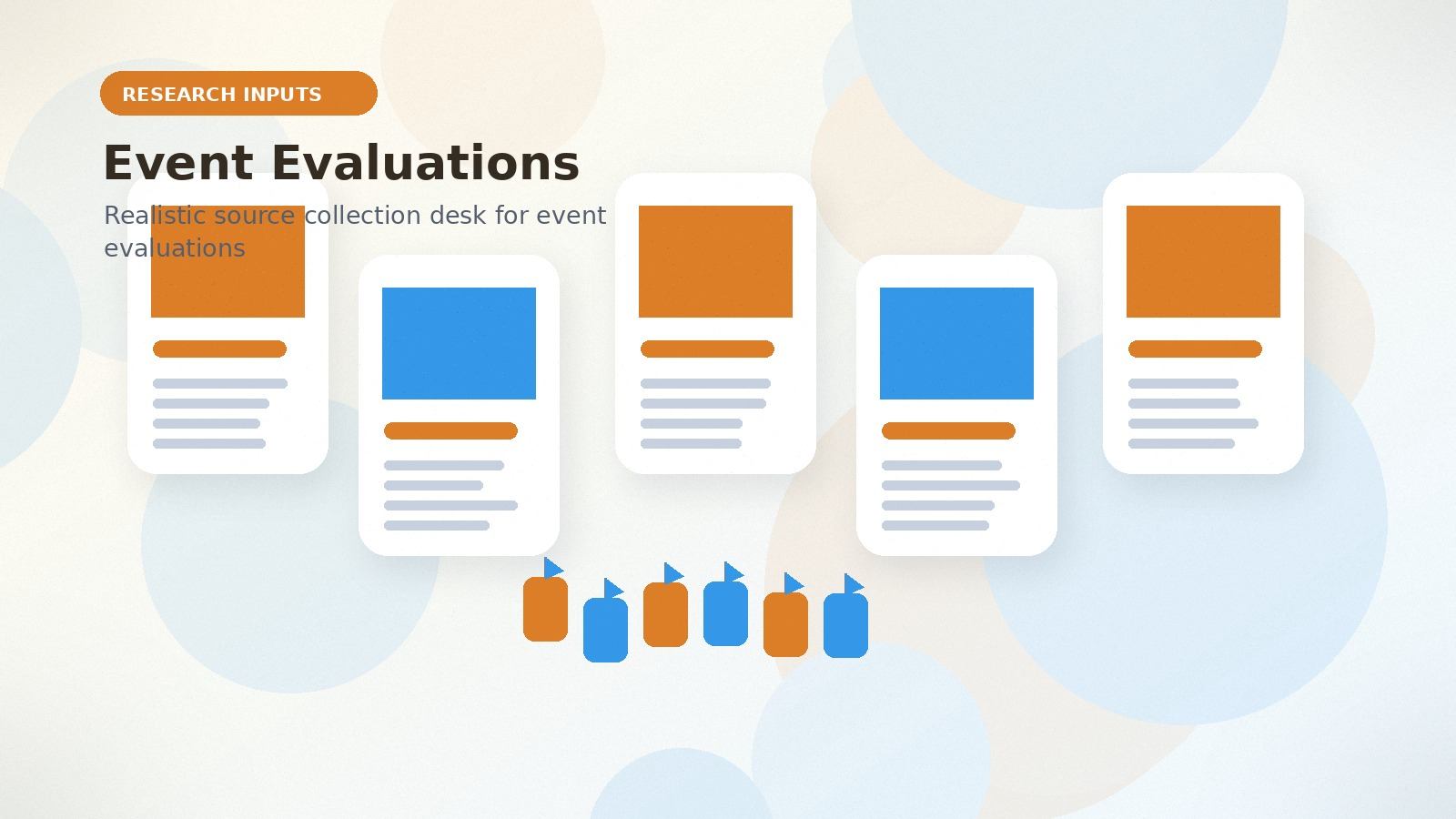 Event Evaluations realistic research inputs visual for event evaluations
