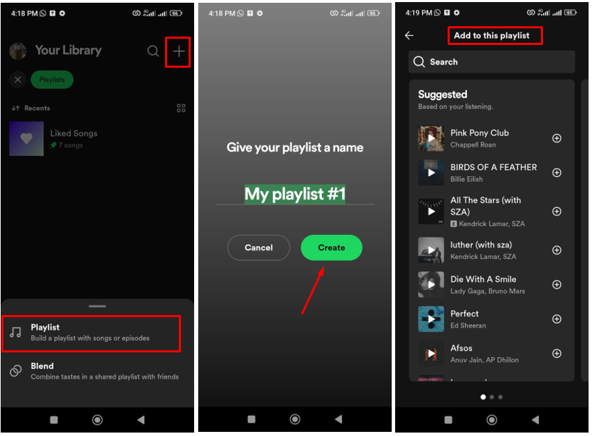 Image showing how to check the most played song on Spotify on mobile