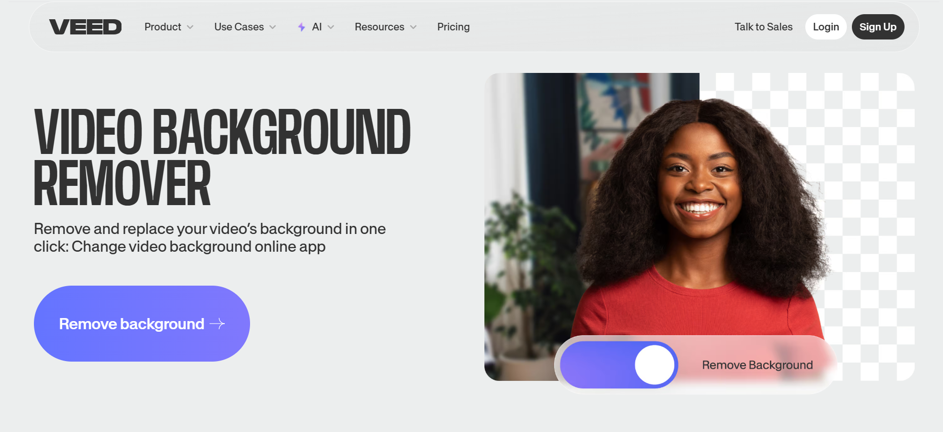 VEED.IO ai background video remover
