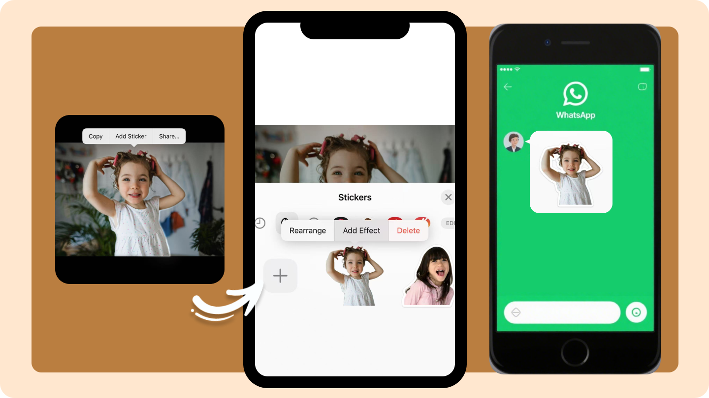 how to make WhatsApp stickers on iPhone