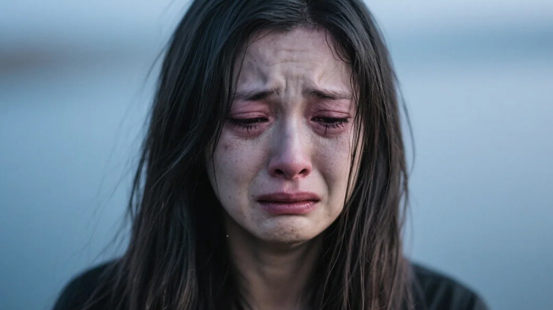 Sad emotional video scene