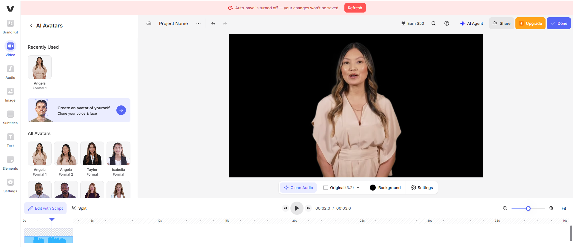ai wajah berbicara generator gratis