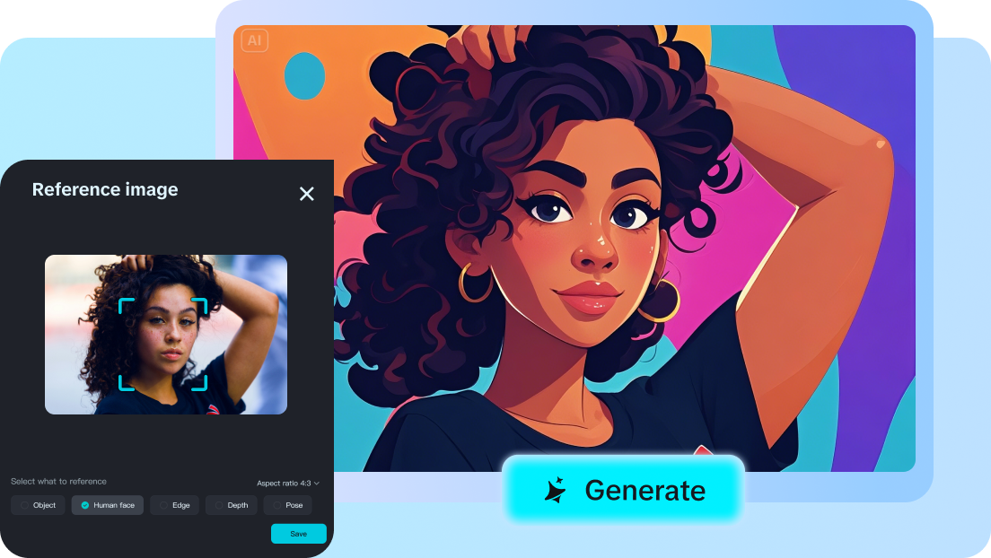 ai menghasilkan kartun