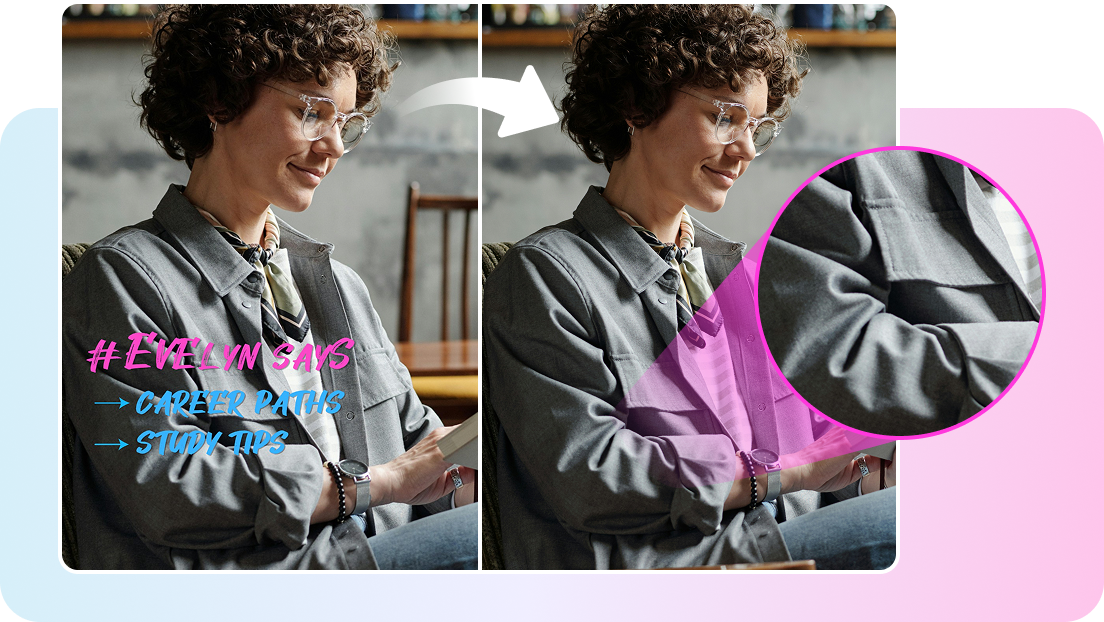 Vul de achtergrond naadloos in het verwijderde gebied