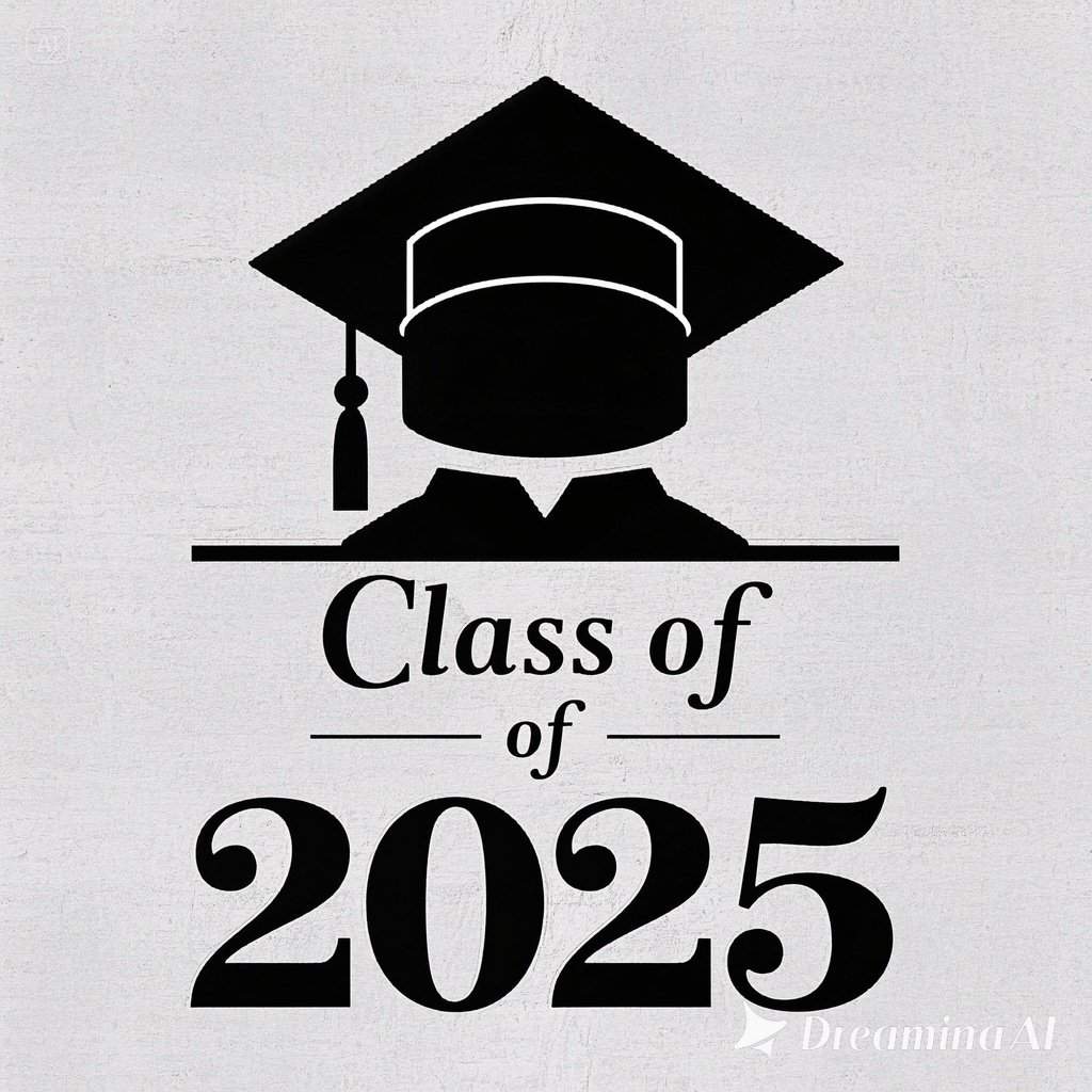 Black & White graduation invitations