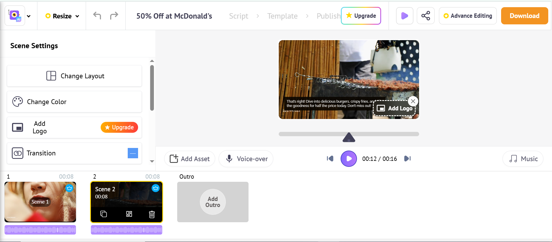 Steve - KI-Videowerbegenerator