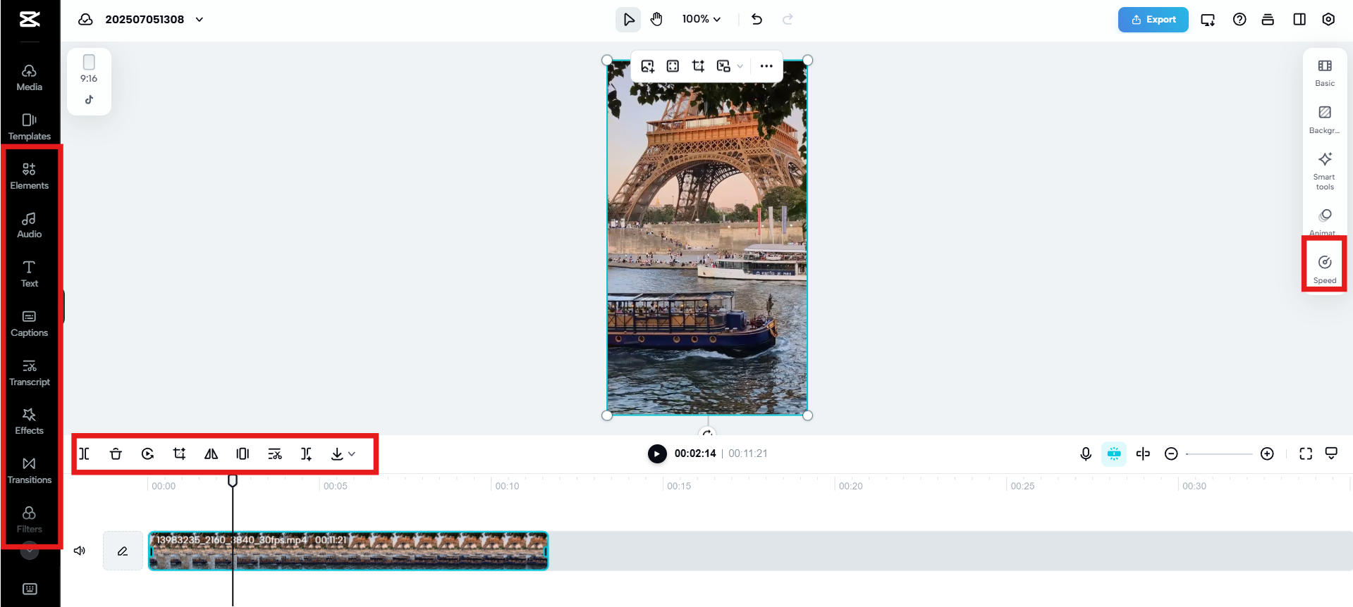 Sunting dan tambahkan baik video