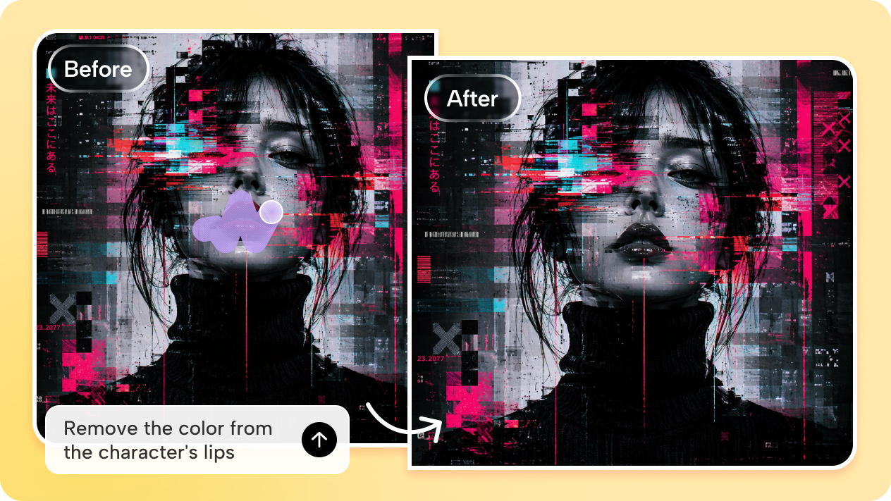 Refine with interactive editing
