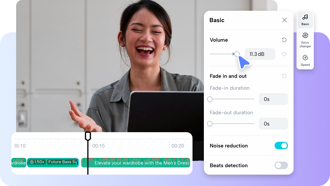 Pertajam pengaturan suara untuk audio yang sangat jernih