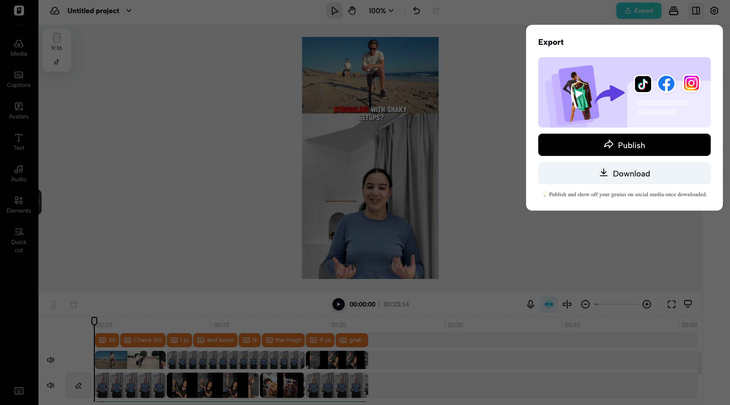 Export your video