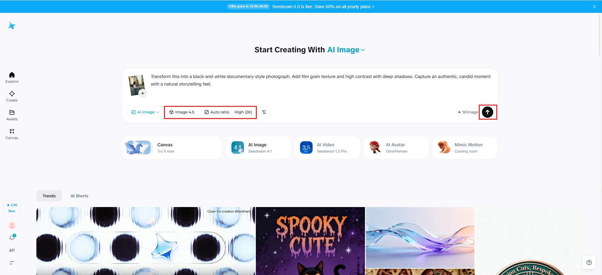 Customize settings and generate