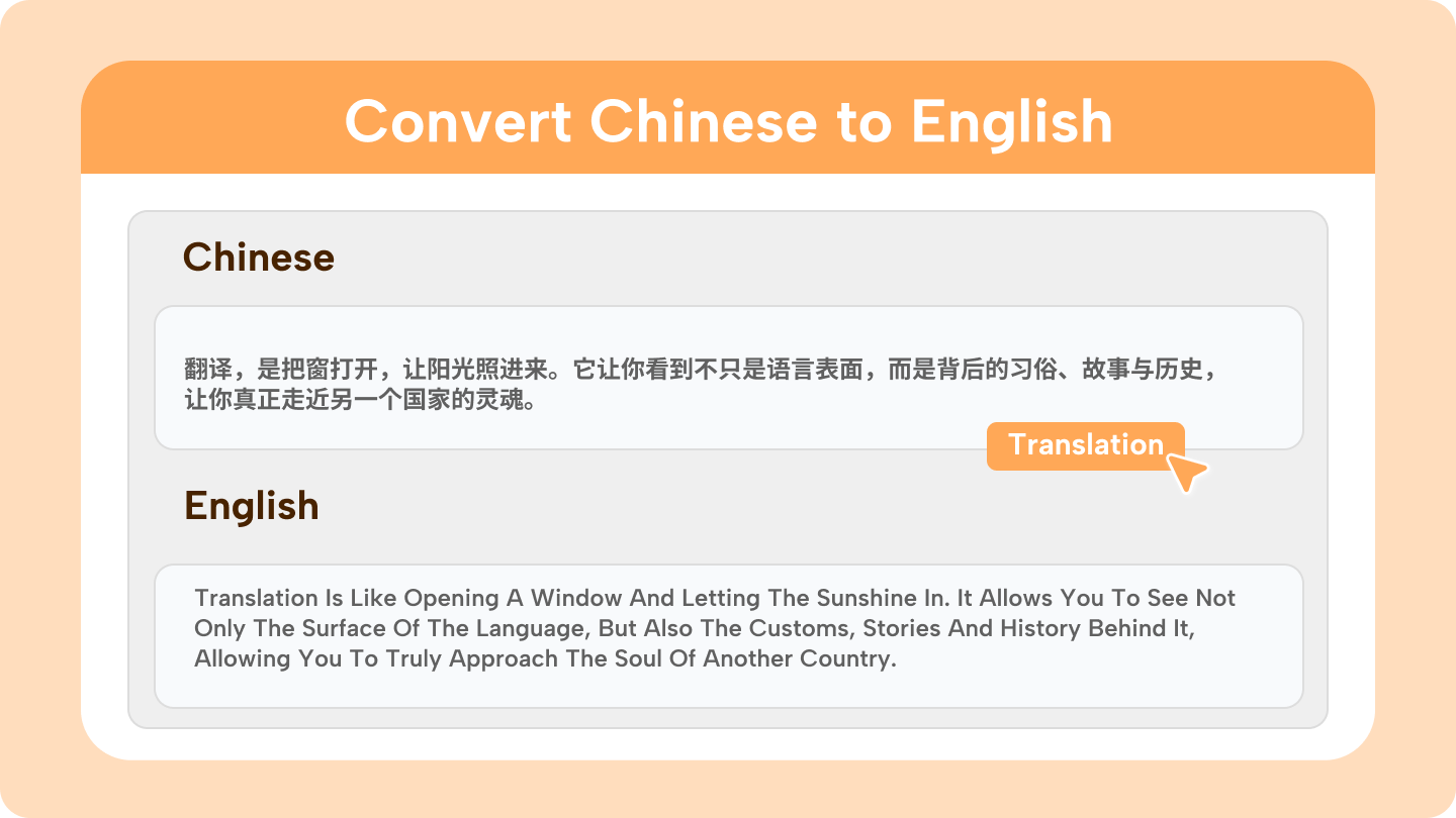 convert chinese to english