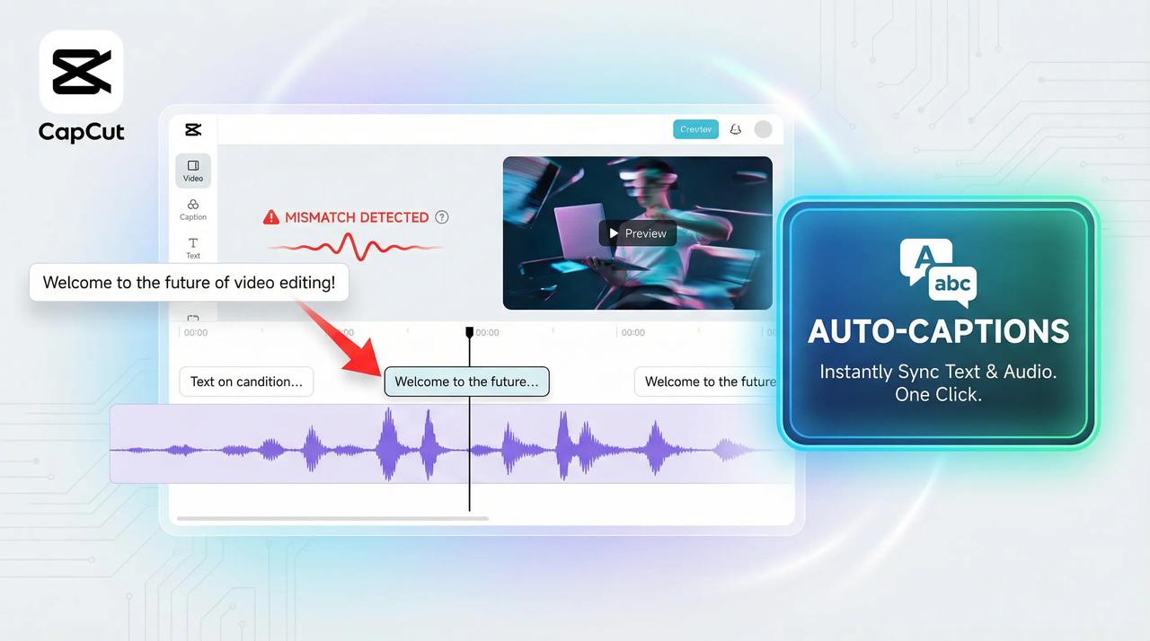 opravit nepřesné automatické titulky v CapCut