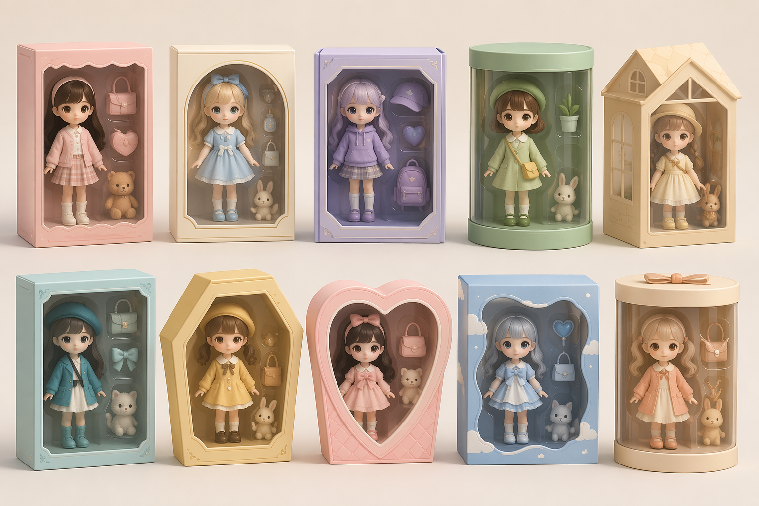 AI Doll Box creative variations preview