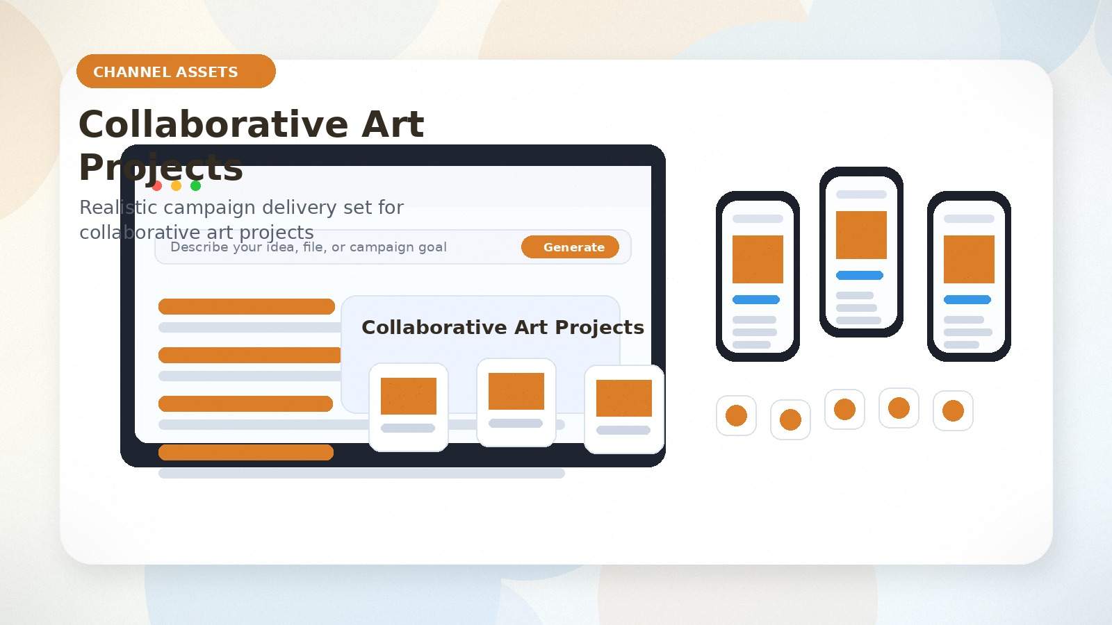 Collaborative Art Projects realistic channel assets visual for collaborative art projects