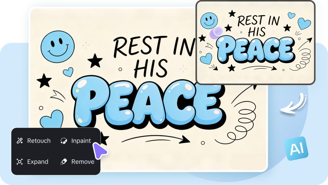 AI editing tools refining generated custom font characters in Dreamina