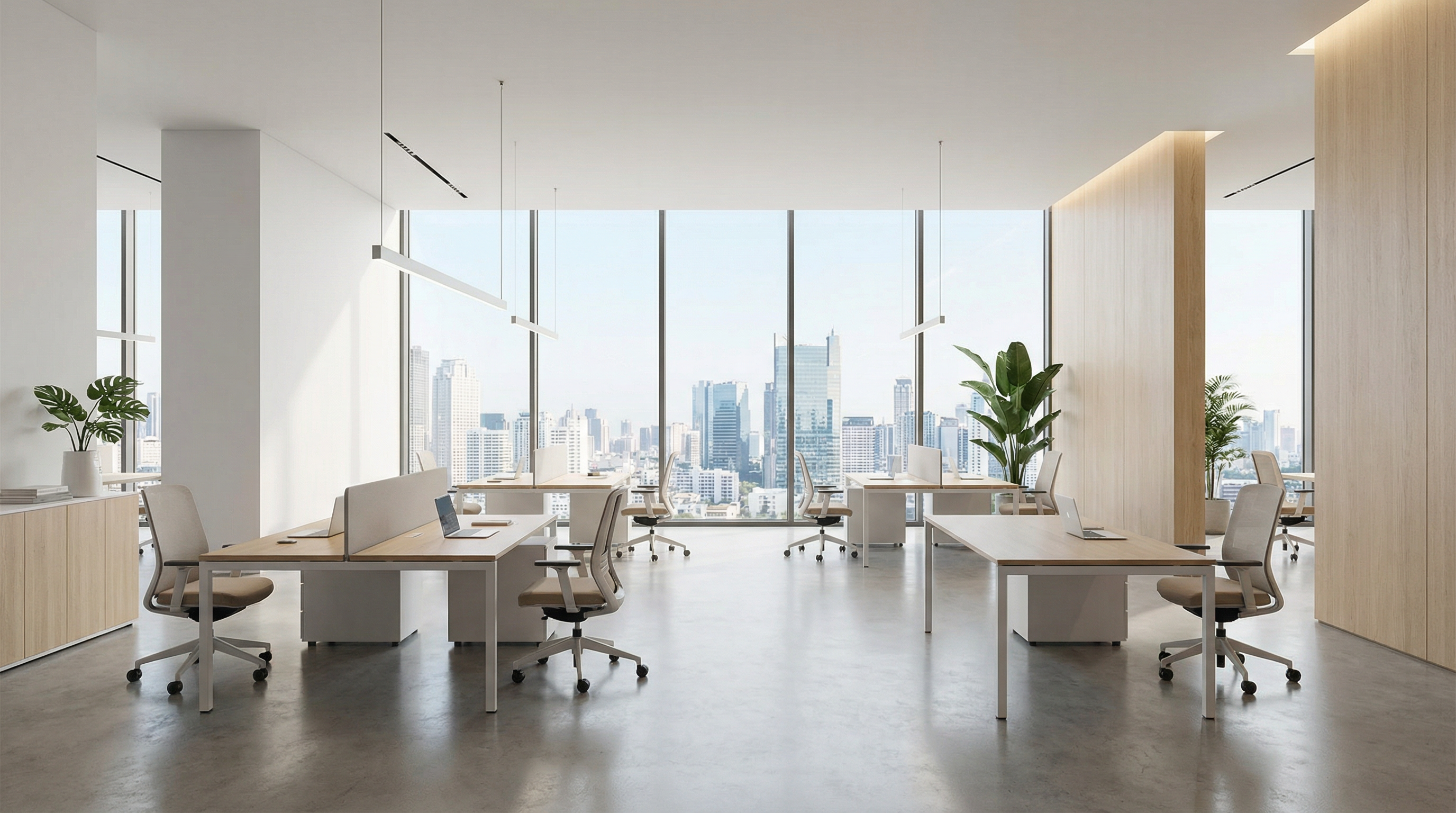 Configurateur virtuel de bureau d'entreprise minimaliste