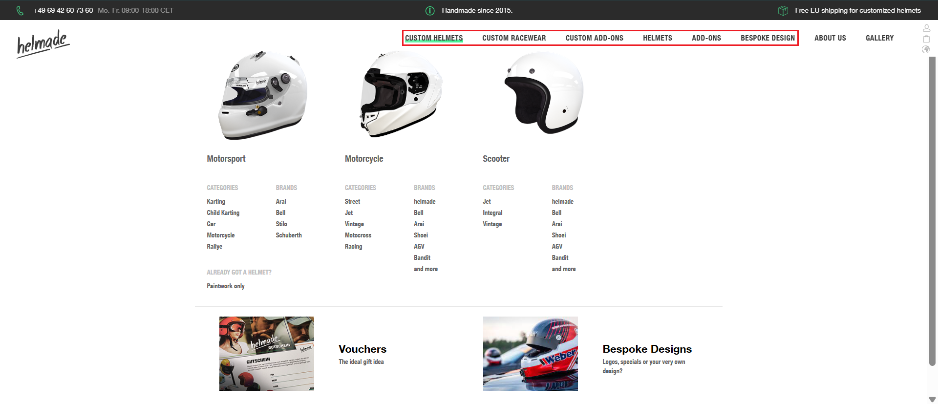 Select helmet model