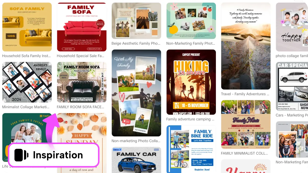 Preset custom seasonal templates