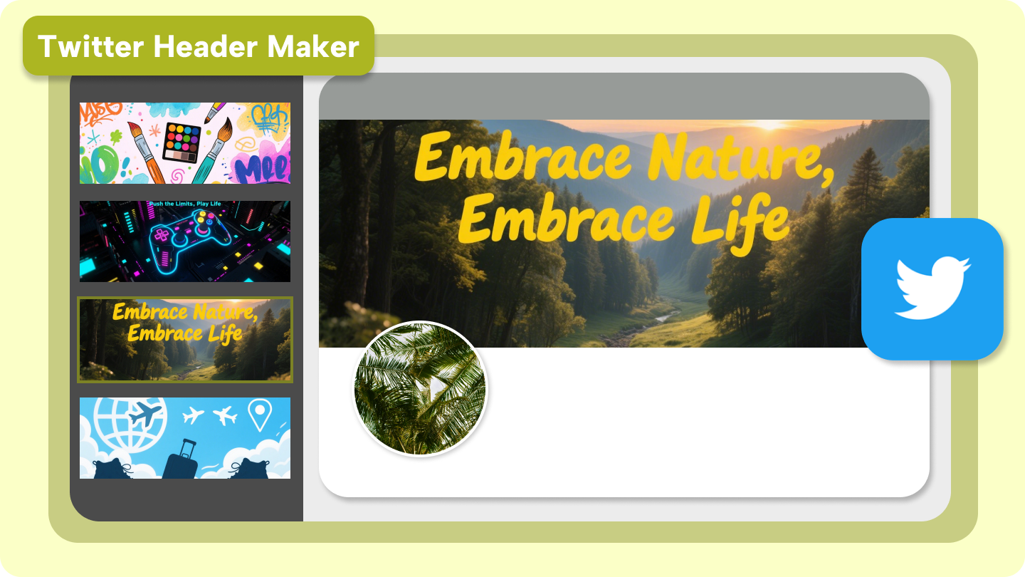 twitter header maker