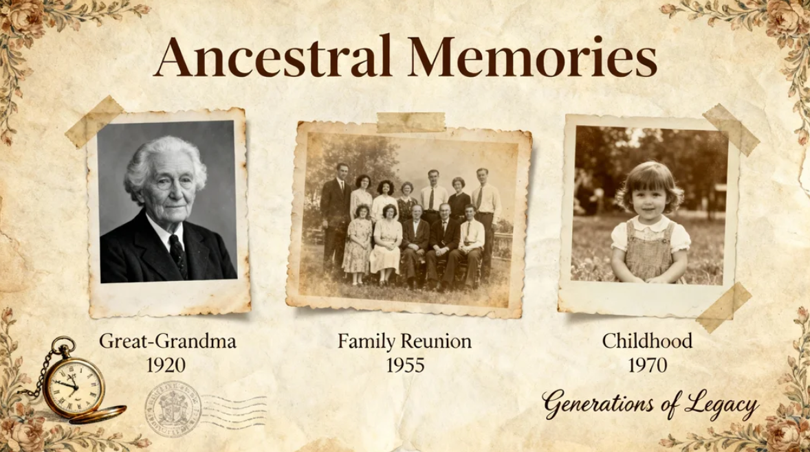 Family heritage book image
