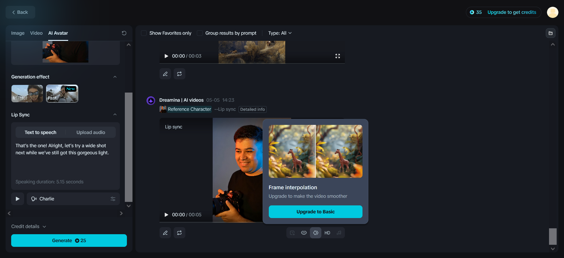 Buat video dengan avatar AI gratis