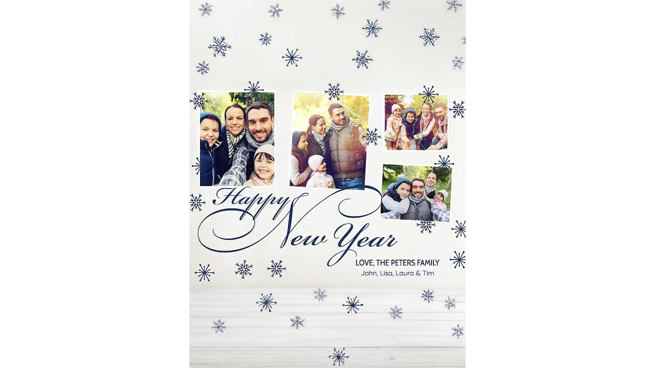 Photo collage card