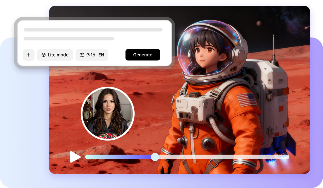 AI video generátor pro převod 3D obrázku na video