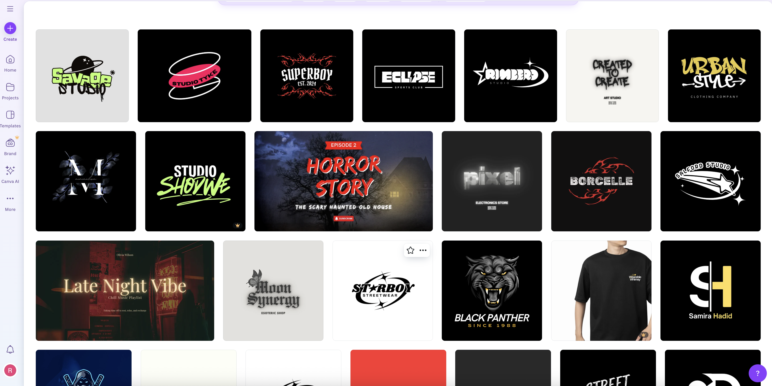 Canva design logo for YouTube