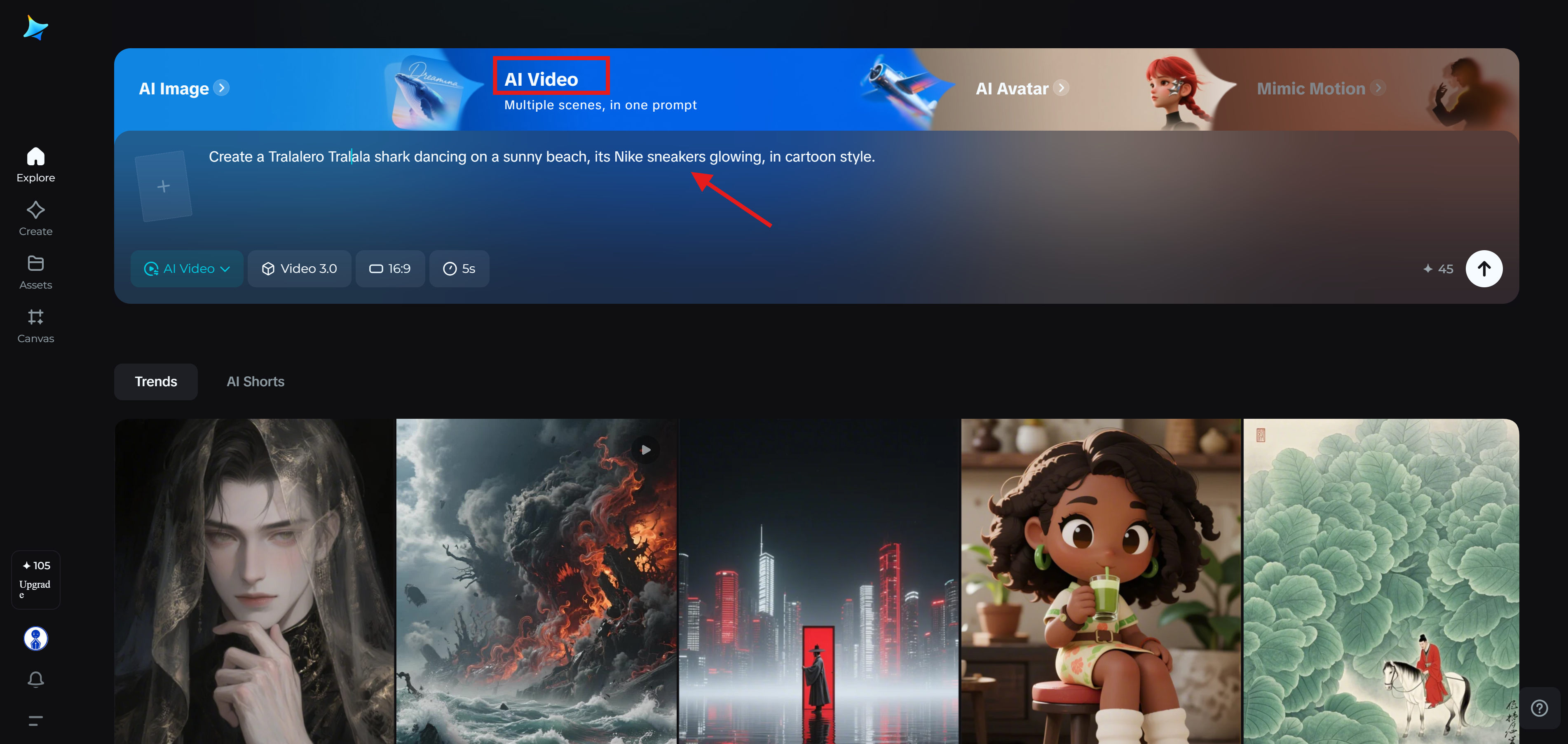 Tralalero Tralala meme creation