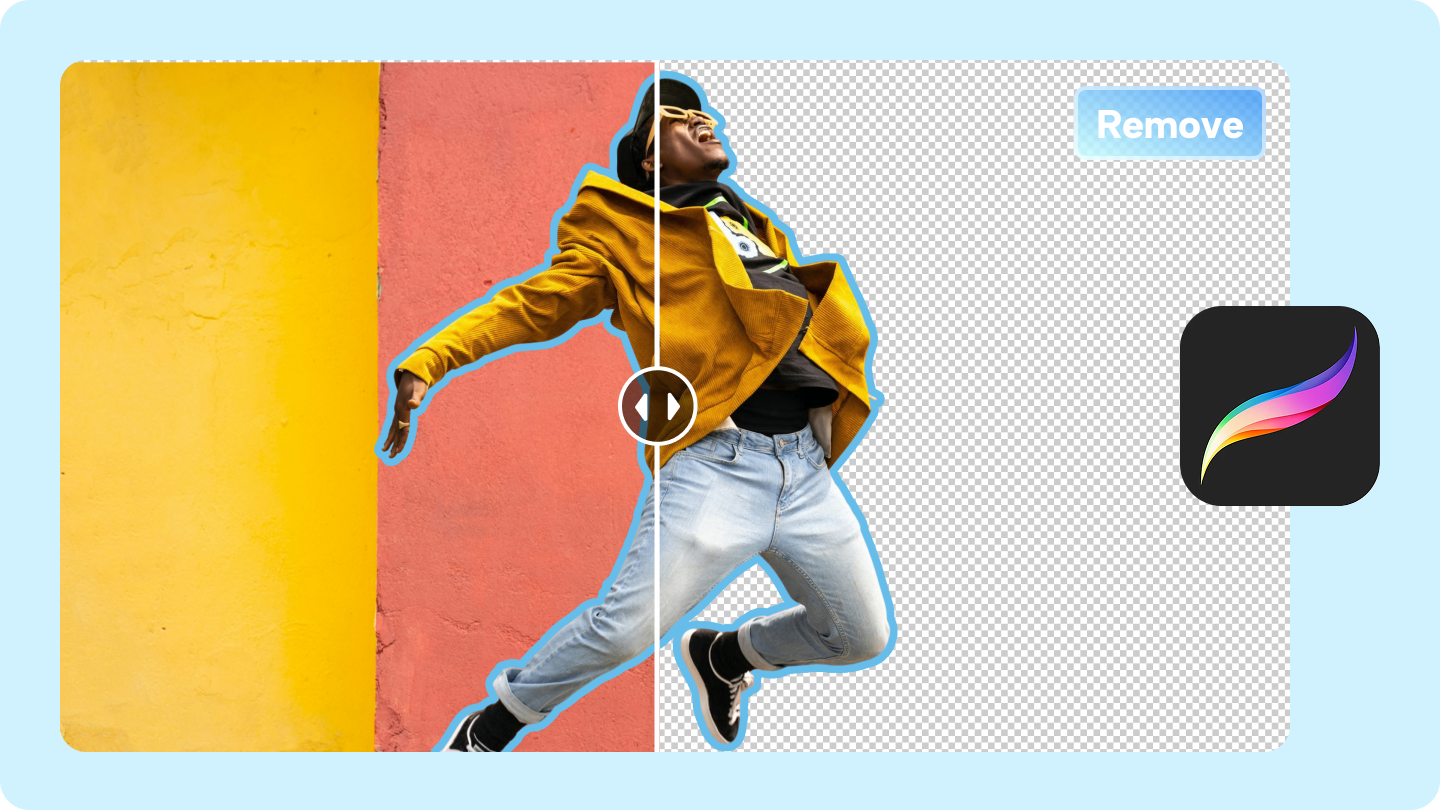 how to remove background in procreate