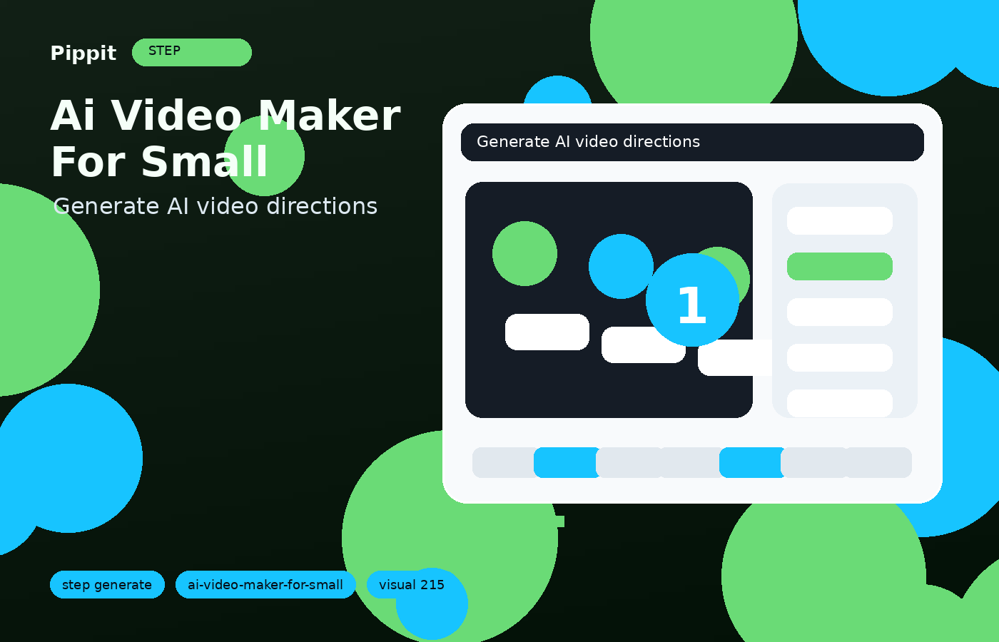ai video maker for small business generation workflow in Pippit