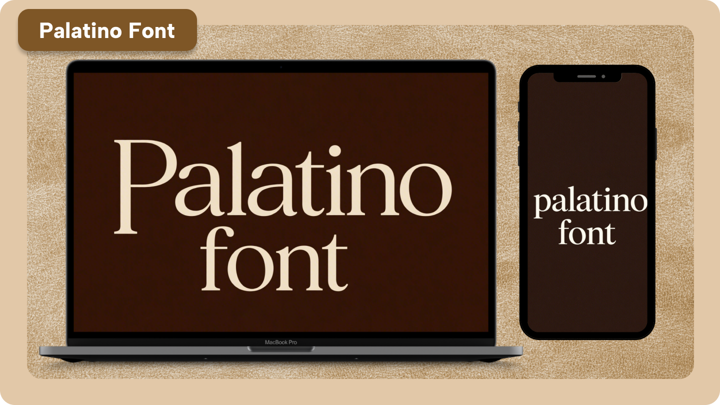 palatino teckensnitt