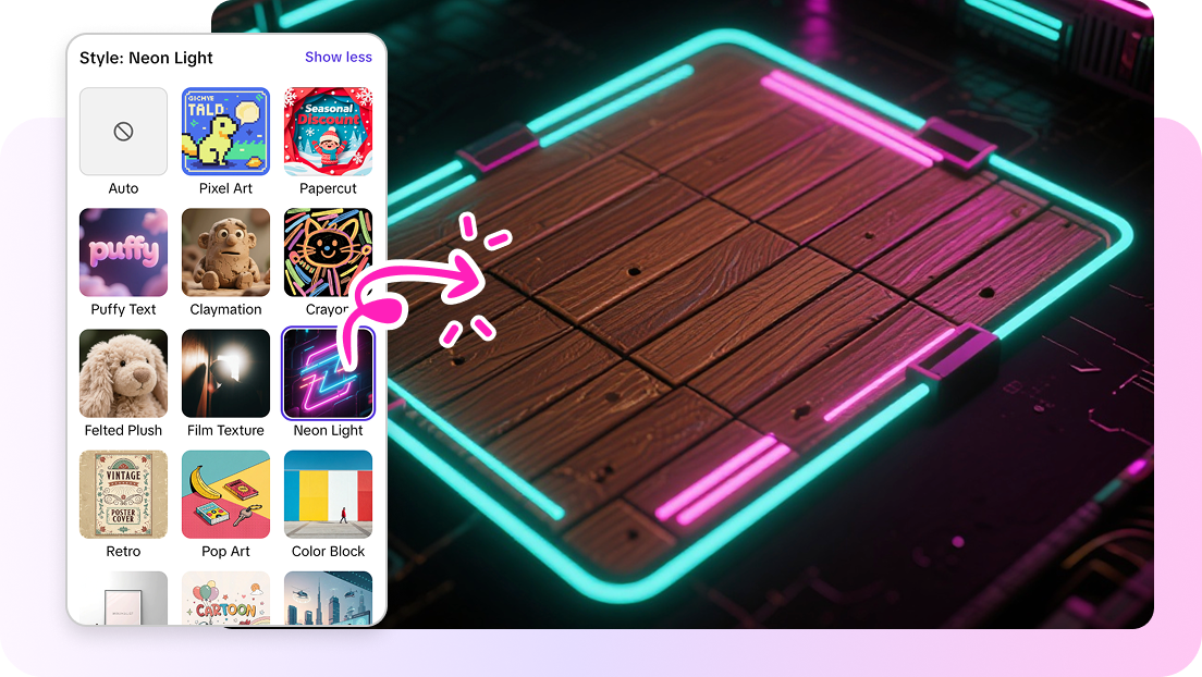 พื้นผิวหลากหลายสไตล์