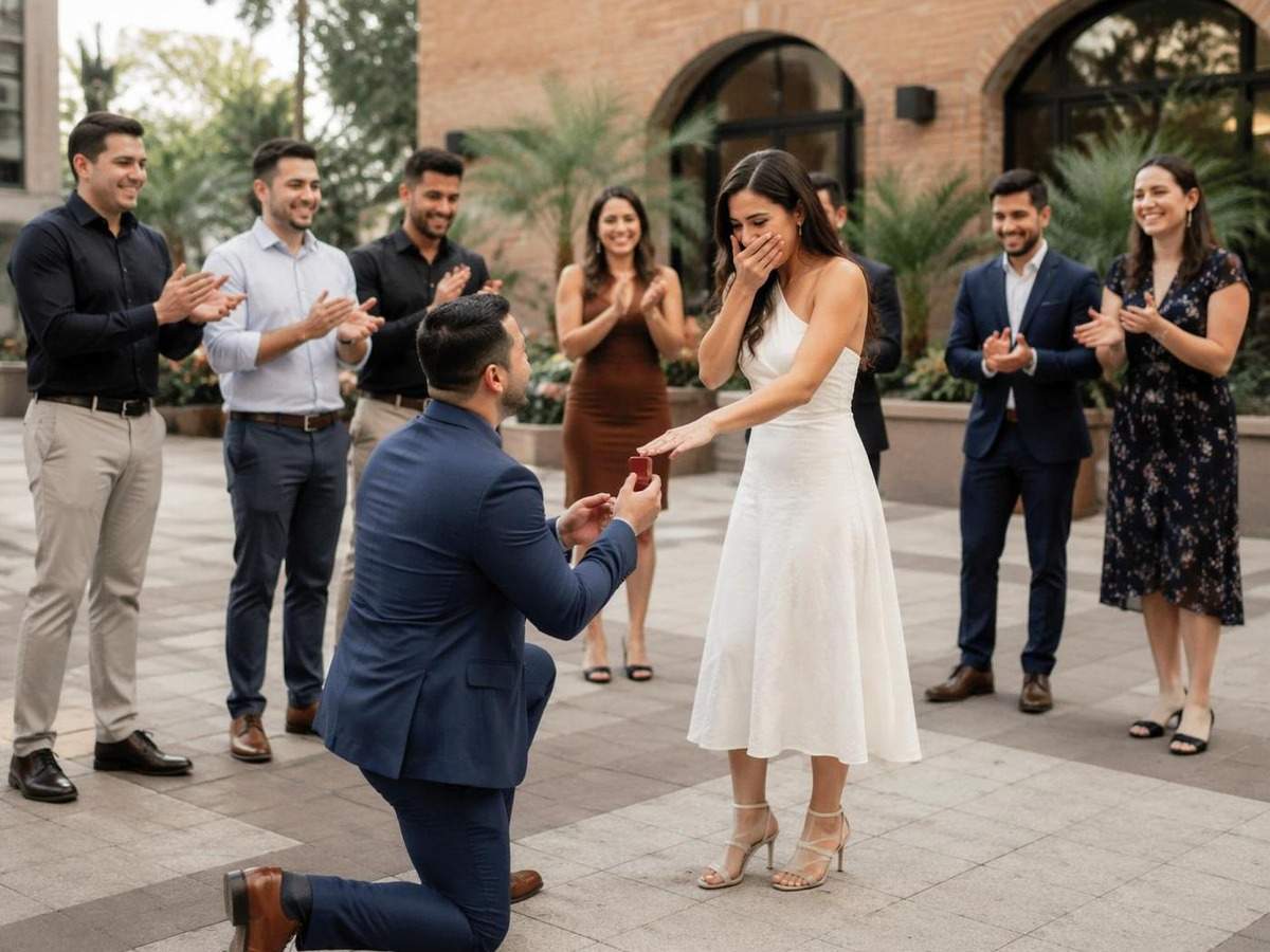 Generador de video de baile de propuesta, cubierta de aviso de IA 2 en 4: 3