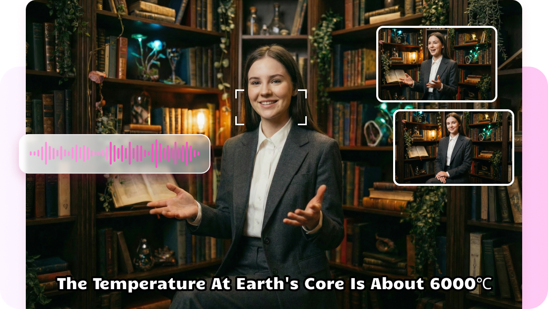  Voice matched with mouth movement